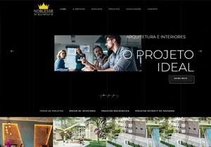 Site da Noblesse Arquitetura desenvolvido pela Estúdio SP