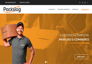 Site da Packs Logs desenvolvido pela Estúdio SP